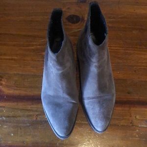BROWN SUED CHELSEA BOOTS